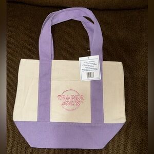 Trader Joe’S I Tote I Mini I Pastel- Purple